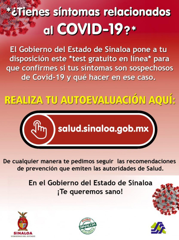 7-13-00-63 número telefónico para reportar casos sospechosos de covid en Sinaloa