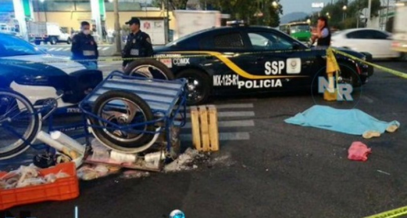 Joven de 16 años que vendía tamales es atropellado por pipa de gas: el conductor trata de darse a la fuga
