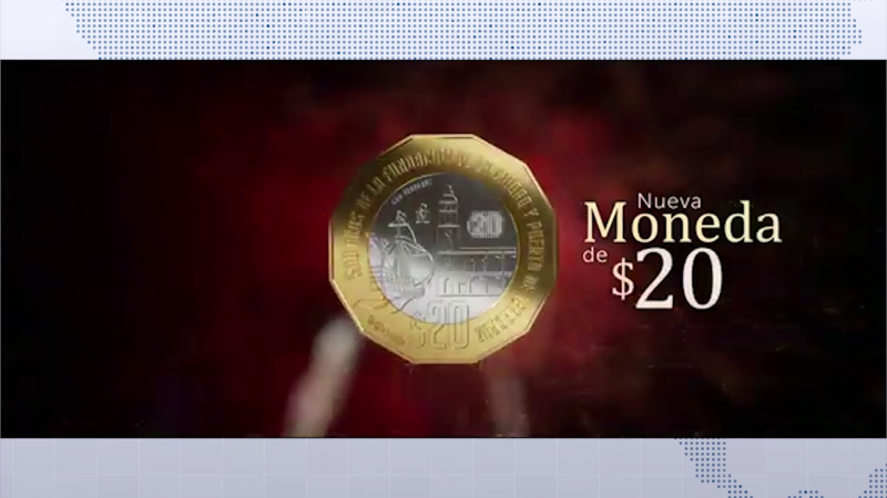 Banxico emite nueva moneda de $20.00