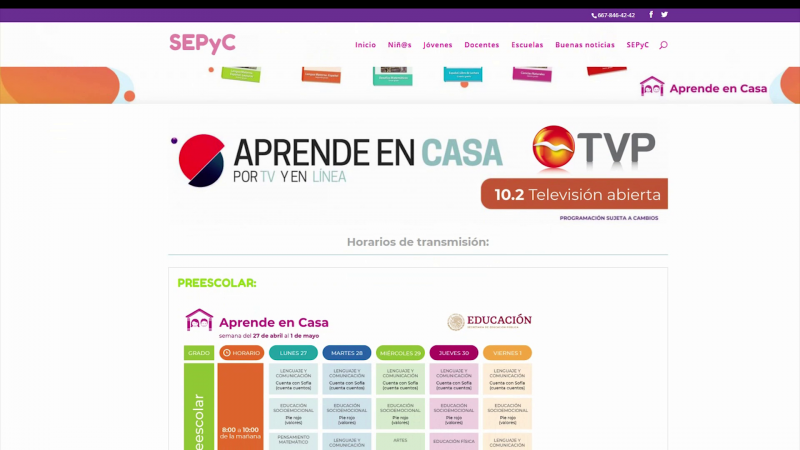 TVP retransmite señal de Aprende en Casa