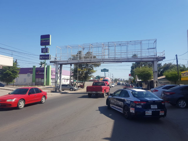 Cerrarán la Obregón por retiro de puente peatonal
