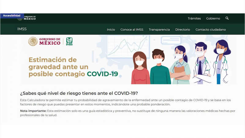 Calcula tu nivel de riesgo ante el COVID-19