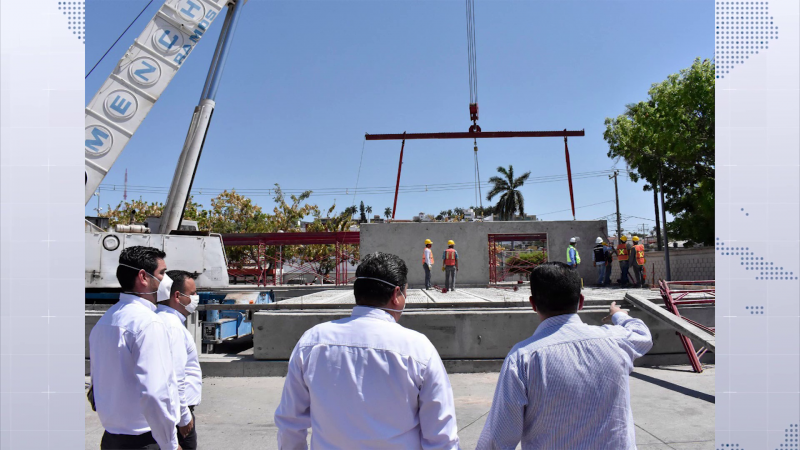 Construyen hospital móvil del IMSS en Sinaloa