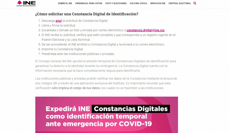 ¿Perdiste tu identificación? INE ya comenzó con el trámite de constancias digitales
