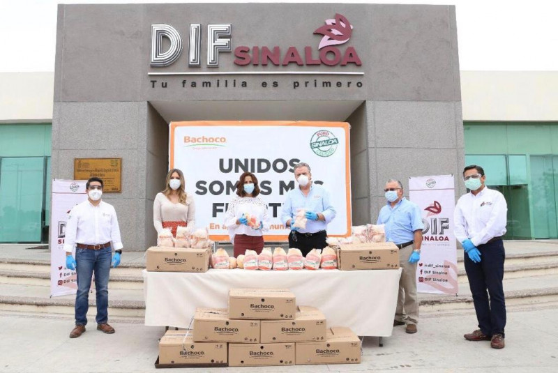 Entrega Bachoco a DIF Sinaloa 60 toneladas de pollo