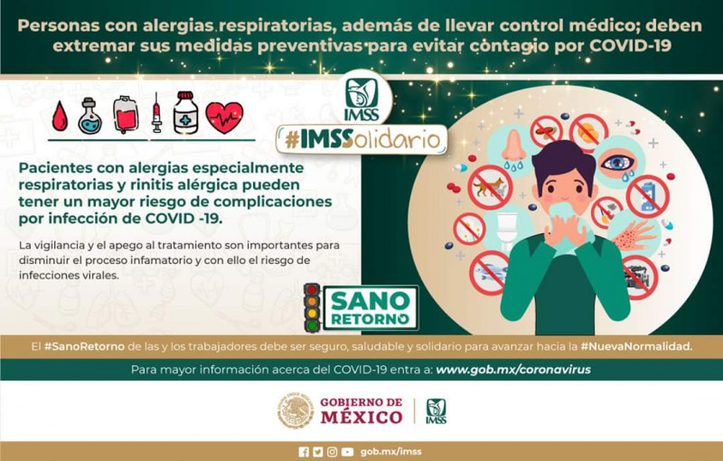 Personas con alergias respiratorias deben extremar cuidados