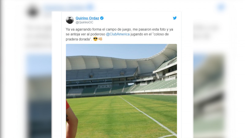 Quirino vuelve a encender la redes con Tweet del Estadio