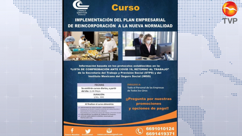 CANACO impartirá cursos para reincorporación a la nueva normalidad