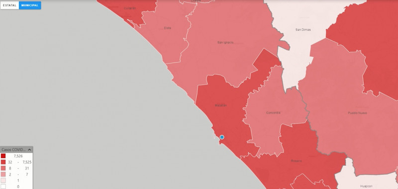 Habilita INEGI visualizador de COVID para cada estado y municipio