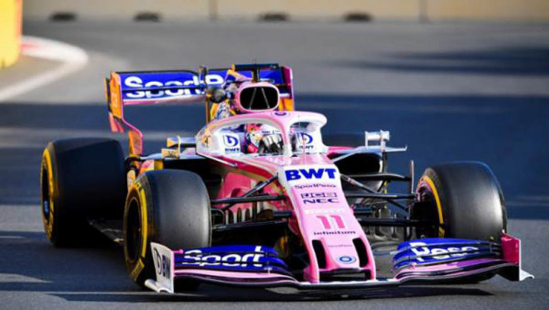 "Checo" Pérez es tercero en la pruebas de F1