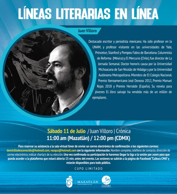 Juan Villoro en “Líneas Literarias en Línea”
