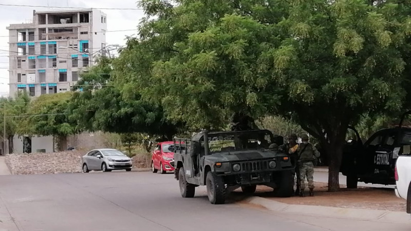 Fuerte operativo en la zona de Villa Universidad en Culiacán