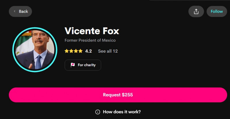 Por casi 6 mil pesos, Vicente Fox te canta las mañanitas o promociona tu negocio