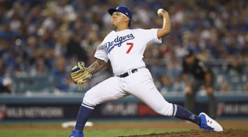 Julio Urías se va sin decisión en su primera salida de la temporada con Dodgers