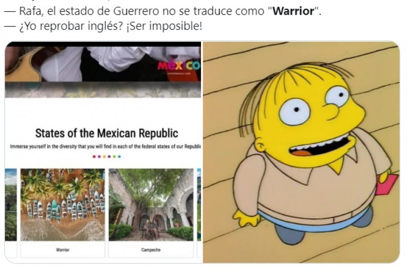"Warrior"(Guerrero) y "Turret" (Torreón), algunas de las polémicas traducciones de la Secretaría de Turismo