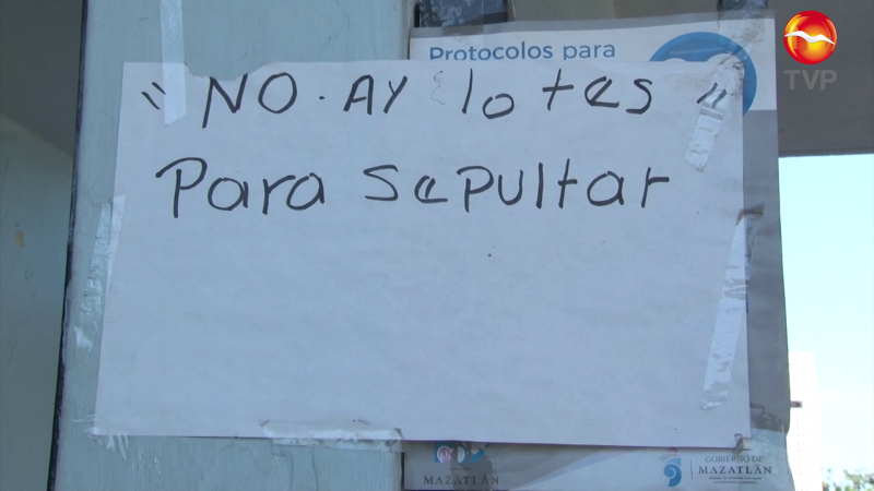 No hay espacios para sepultar en panteones de Mazatlán: STASAM