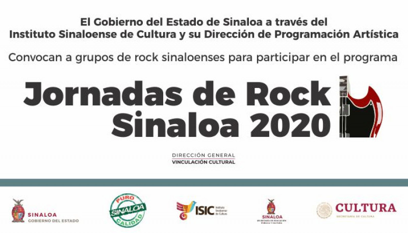 Convocatoria Jornadas de Rock Sinaloa cierra el 14 de septiembre