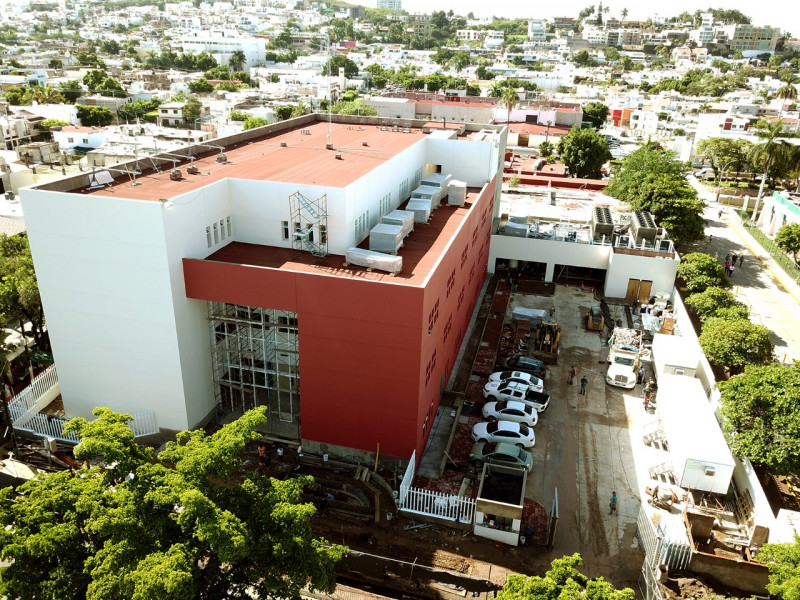 Avanza la construcción del nuevo edificio del Centro de Salud Urbano en Culiacán