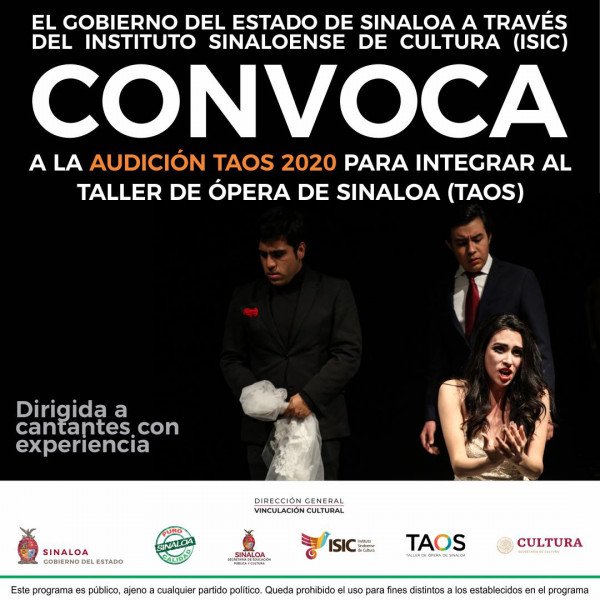 4 de octubre cierra la convocatoria para el taller de ópera