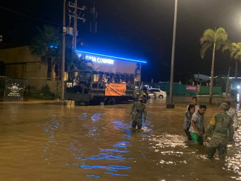 Implementan  Plan DN-III-E en Mazatlán por lluvias