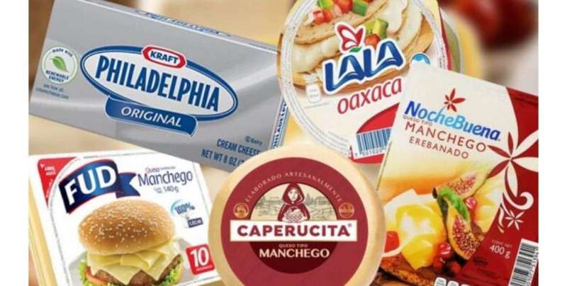 Gobierno Federal prohíbe 19 marcas de queso y dos de yogurt por mentir en ser 100% leche y otras razones