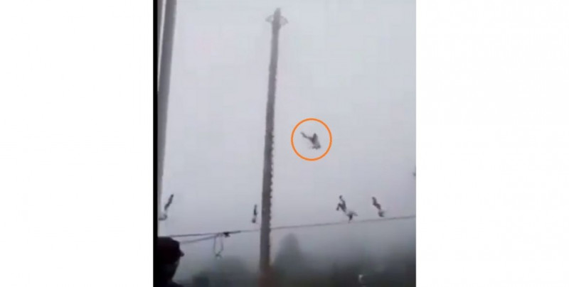 Video: volador de Papantla cae desde 20 metros de altura. Se encuentra grave
