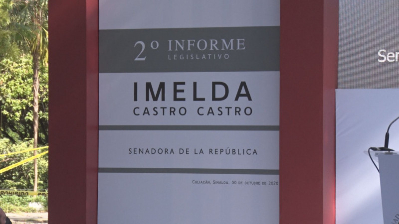 Imelda Castro rinde su segundo informe de labores