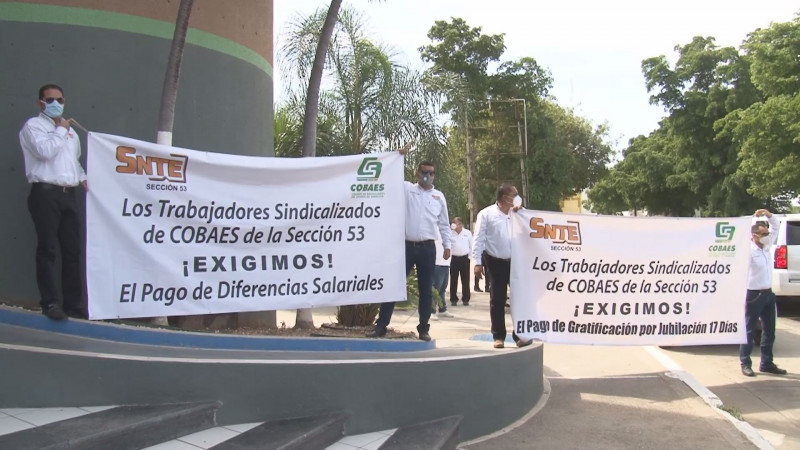 Cubren demanda de trabajadores de COBAES y deuda por concepto de rezonificación