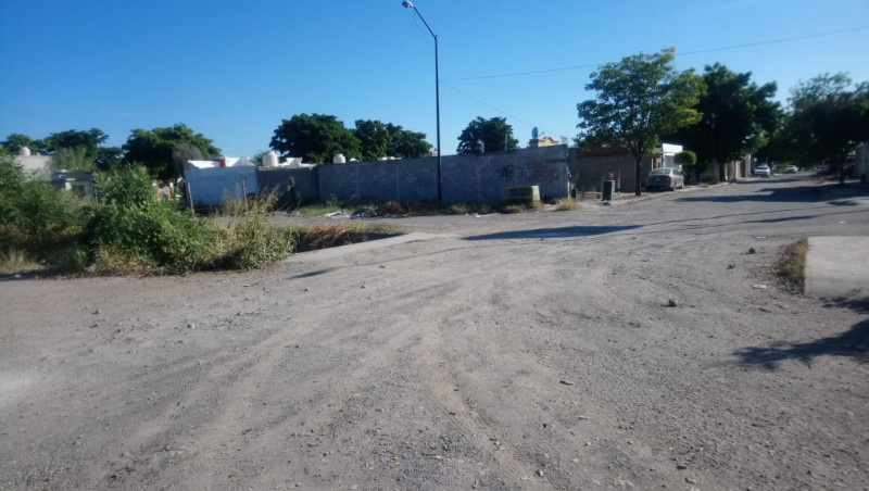 Calles en el sector las terrazas en mal estado