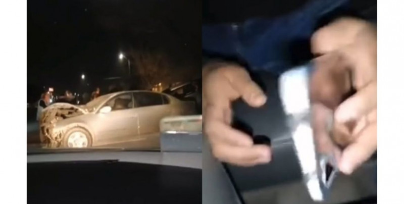 Video: David se acercó a grabar un choque y en vez de ayudar se robó un celular