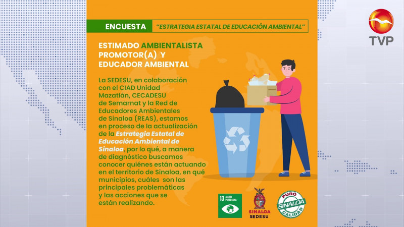 Trazan Estrategia Estatal de Educación Ambiental en Sinaloa