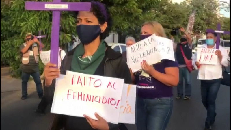 En Cajeme marchan por 25N; exigen AVG en Sonora