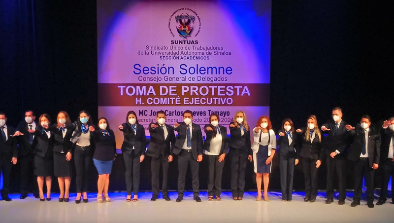 Toma protesta el comité ejecutivo del SUNTUAS académicos