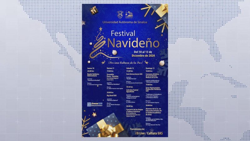 Del 10 al 13 de Diciembre se realizará el Festival Navideño de la UAS