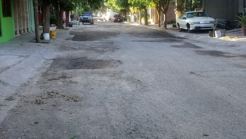 Baches en el sector San Diego