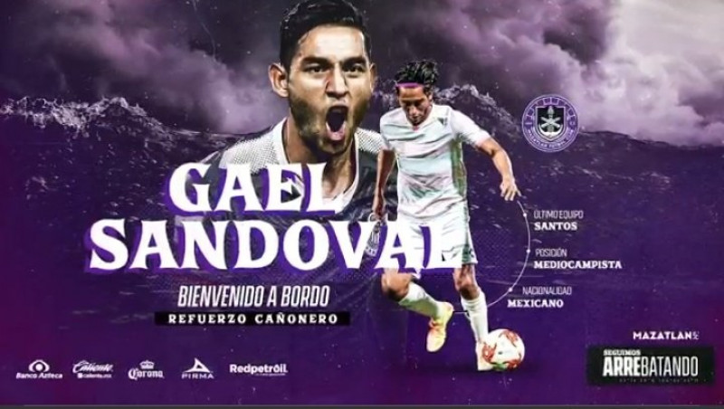 Gael Sandoval se convierte en el cuarto refuerzo de Mazatlán F.C.