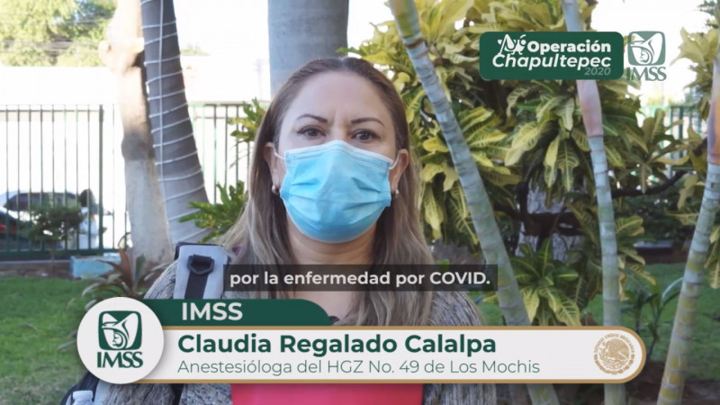 La sinaloense Claudia Regalado seguirá en la primera línea de batalla COVID