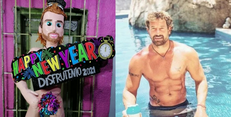 Gabriel Soto demandará a la piñatería que hizo esta piñata suya desnudo