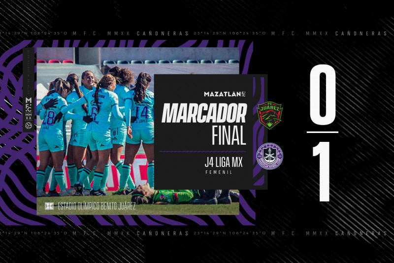 Mazatlan F.C. Femenil derrota 1-0 a Juárez F.C.