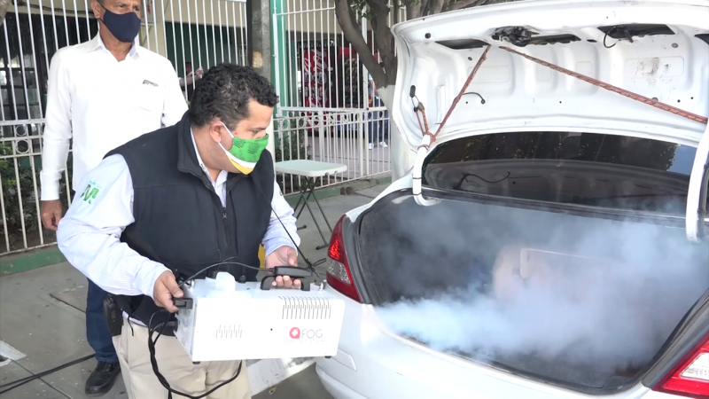 Ecotaxis Verdes compra equipo sanitizante para sus unidades
