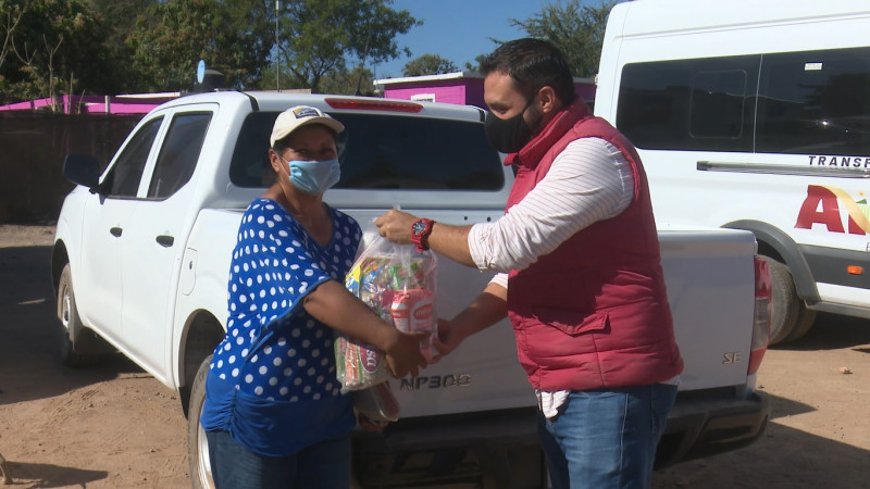 Continua Participación Ciudadana de Ahome entregando despensas a familias vulnerables