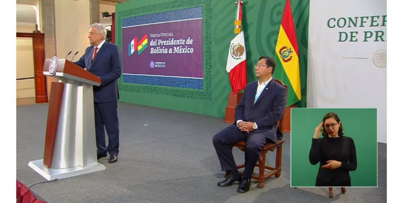AMLO recibe al presidente de Bolivia por la conmemoración de las fiestas patrias