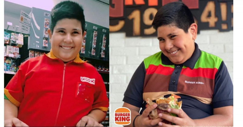 El Niño Oxxo triunfa convirtiéndose en imagen publicitaria de Burger King