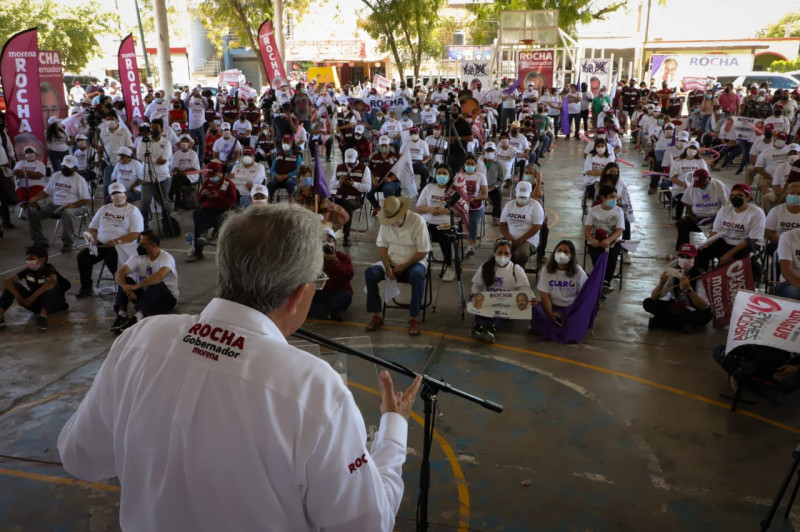 Inicia Rocha segunda vuelta por municipios de Sinaloa