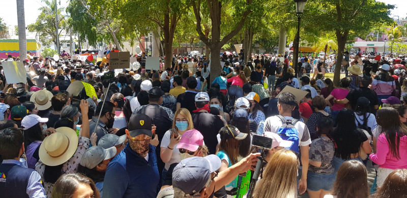 Se olvido la pandemia en medio de la marcha por justicia para Rodolfo