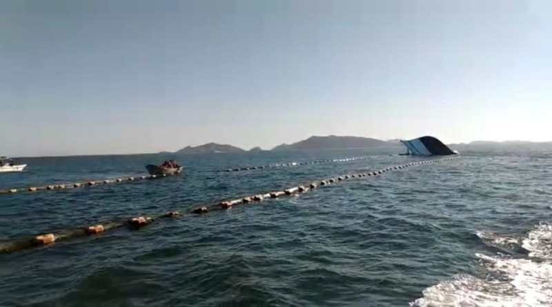 Se hunde barco pesquero al chocar con el Ferry en Topolobampo