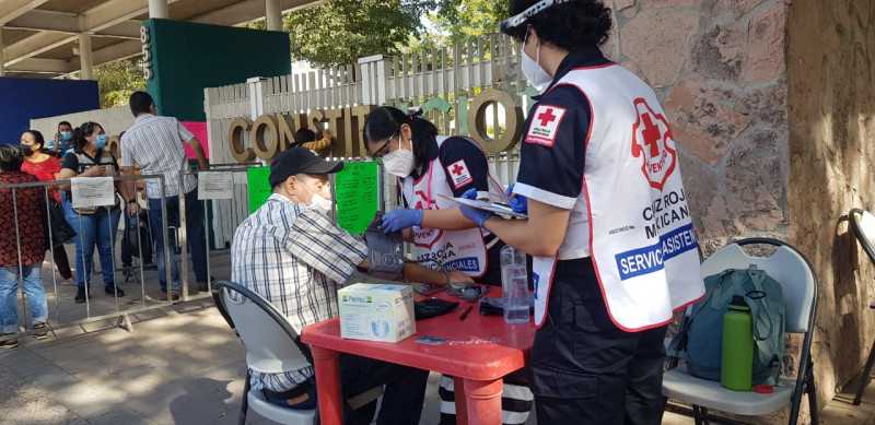 Durante la jornada de vacunación en adultos mayores Cruz Roja brindó 419 atenciones en Culiacán