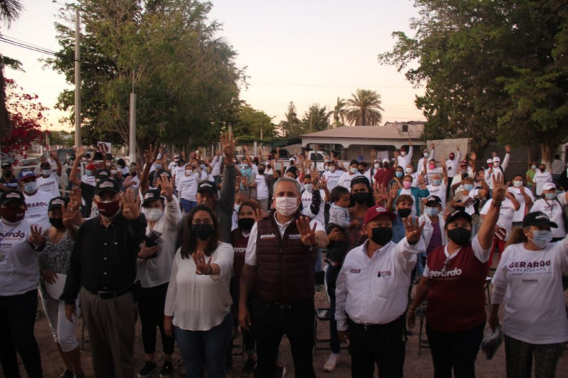 “Simpatizantes de 8 comunidades de la sindicatura central Mochis, arropan a Gerardo Vargas Landeros”