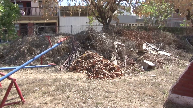 Basura acumulada desde hace seis meses en kinder