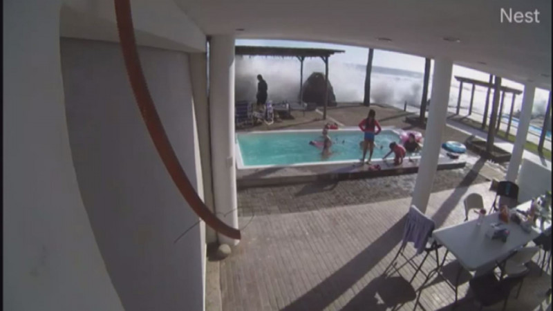 No está comprobado  que sea en Guasave video de afectación por oleaje alto